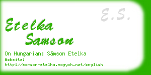 etelka samson business card